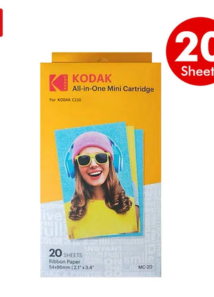 Cartucce di carta classiche KODAK All-in-One C210 Set levazione 4Pass Stampa Tchnologia 20 40 60 100 Pacchetto stampante fotografica Inchiostro