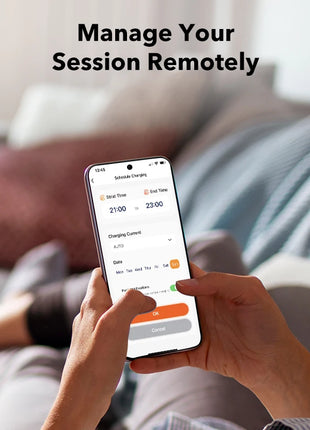 WOLFBOX EV Charging Station Type 2 7KW 32A 1 Phase Electric Vehicle Car Charger Wallbox with LCD Screen APP Control RFID Card - Riparo82