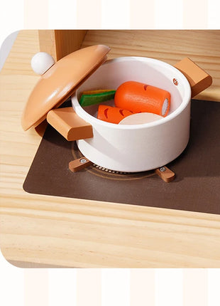 Robotime Cucina da gioco in legno Set da gioco da cucina per bambini Lavatrice Lavastoviglie Set da gioco da cucina per bambini Regalo per ragazzi e ragazze Caramello - riparo82