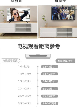 40  50 75 85  100 inch 4K smart TV ultra-thin high definition color  LCD - Riparo82