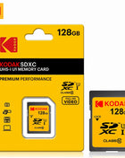 Schede di memoria per scheda SD KODAK U1 V30 per fotocamera Scheda di memoria SD HD Class10 da 64 GB 128 GB originale al 100% SDXC