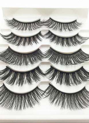 10/2 Pairs Mink Eyelashes Natural 3D Lashes Faux Cils Makeup Dramatic False Eyelashes Wholesale Eyelash Extension Makeup Tools