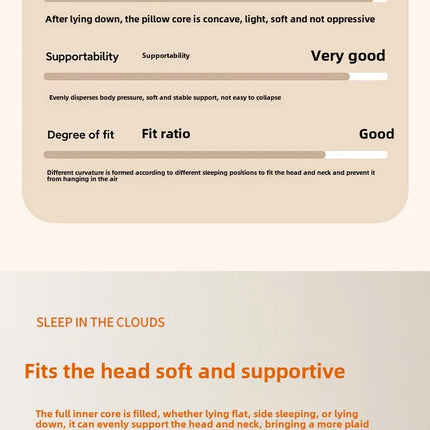 1pc Soft Filling Sleeping Pillows for Home Bed Almohadas Para Dormir High Quality Pillow 48x74cm Washable Neck Cushion