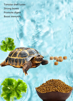 105g General Turtle Food Brazilian Turtle Feed Grass Turtle Young Turtle Food Small Particles Hair Color Yellow Edge Snapping - Riparo82