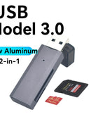 Lettore di schede USB 3.0 multifunzionale 2 in 1Micro SD TFMemoryCardReaderUSBFlashDrive Adattatore per schede per PC Accessori per laptop