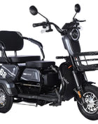 Adult Electric Tricycle Mini Passenger 3 Wheel Electric Scooter 3 Seats For Women Family 600W Powerful Senior Mobility Scooter - Riparo82