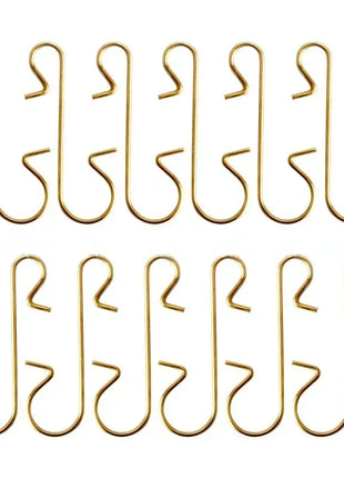 30/300 pezzi ganci in metallo a forma di S supporto albero di Natale palla pendente decorazioni appese per la casa Navidad Capodanno - riparo82