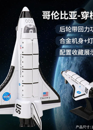 Lega Space Shuttle Shuttle Simulazione Modello di aviazione Giocattolo per bambini Decorazione Display Regalo - riparo82