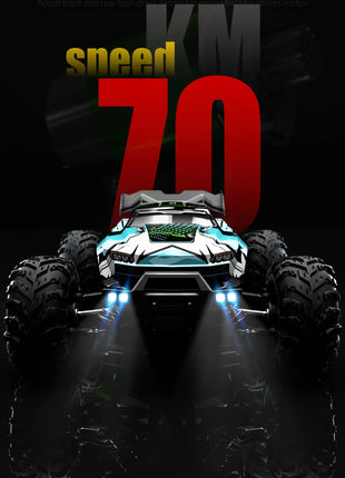 Teeggi 16101 /16102 PRO 1:16 Auto RC ad alta velocità con luce LED Drift 70KM/H 4WD RC Off-Road Car Monster Truck Giocattolo per i regali del capretto