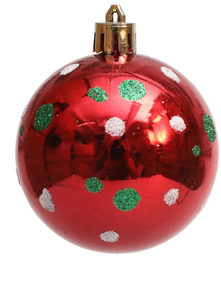 Palline di Natale Ornamento Palline di Natale pendenti scintillanti per la decorazione dell'albero Palline di caramelle per la festa natalizia al coperto della casa di Natale - riparo82