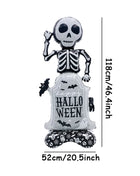 1pcs Halloween Giant Pumpkin Skeleton Standing Balloon House Witch Dead Tree Inflatable Foil Ballon Halloween Party Deco Supplie - Riparo82