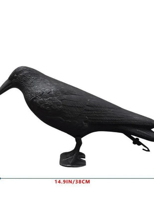 Decoracion Jardin ExteriorSimulation Black Crow Raven Bird Repellent Pest Control Pigeon Repellent Garden Decoration Outdoor
