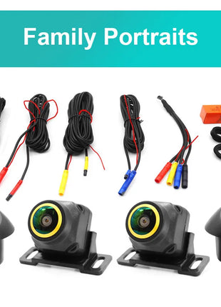 360 Vehicle Camera Panoramic Surround View 1080P AHD Right+Left+Front+Rear View Camera System Of Android Auto Radio Night Vision - Riparo82