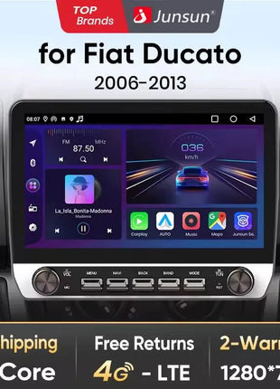 Junsun For Fiat Ducato 2006 2007 2008 -2013  Car Radio Multimedia Navigation 2 din Android 2din Autoradio CarPlay Stereo - Riparo82
