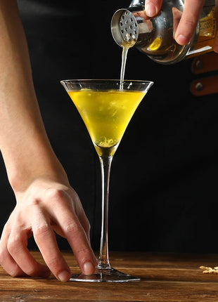 Set bicchieri da martini in vetro da cocktail, 130 ml, 4 pezzi - riparo82