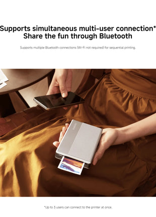 Stampante fotografica portatile Xiaomi 1S Stampa termica Bluetooth ZINK Tecnologia senza inchiostro App Xiaomi Stampa fotografica portatile wireless