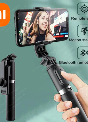 Xiaomi Selfie Stick 1045mm With Wireless Bluetooth LED Fill Light Extended Tripod With Remote Shutter For Android ios Cellphone - Riparo82