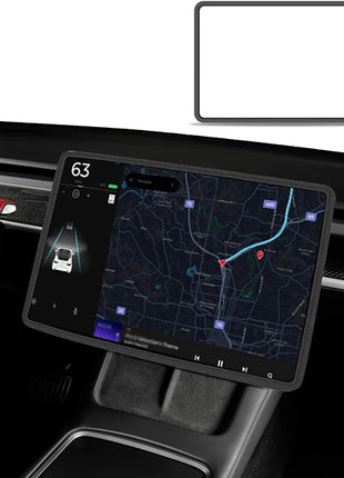For Tesla Model 3 / Y Silicone Protective Frame Edge Cover Central Control Display Navigation Screen Protector Car Accessories - Riparo82