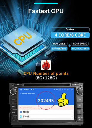 Wireless Carplay Android 14 Auto 7'' autoradio For KIA Ceed Venga 2010-2016 Android AUTO 2din Car Radio Multimedia Screen 4G LTE - Riparo82