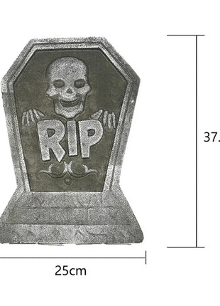 1pcs Halloween Foam Tombstones Outdoor Home Decoration Outdoor Bats Skeleton Gravestone Graveyard Horror Atmosphere Party Props - Riparo82