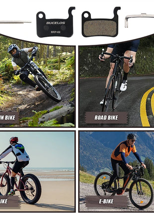 Pastiglie freno a disco in resina BUCKLOS per SHIMANO A01S Pastiglie freno idrauliche resistenti all'usura Pastiglie freno MTB per parti ciclistiche M06 M07