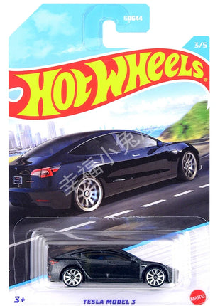 Hot Wheels Premium Modern Classics 1:64 - Tesla Model 3 Lamborghini Cadillac