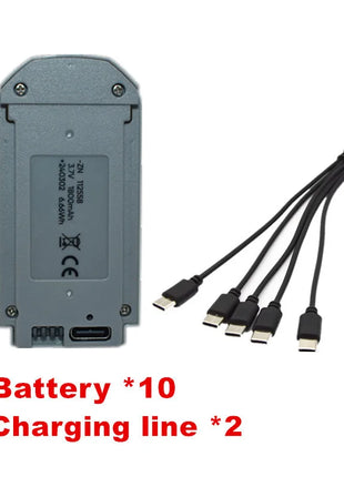 Drone GT3 RC ﻿ Batteria originale 3.7V 1800mAh per V66 Mini Drone Parti V66 CZ06 D16 Quadcopter Batteria/Caricabatterie adatta Accessori - riparo82