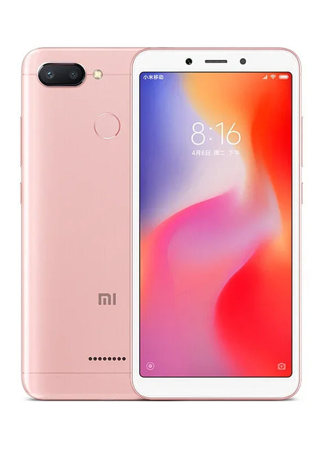 Original Xiaomi Redmi 6 4GB 64GB 13000mAh 6.6 inch celular googleplay Fingerprint Octa-core Global Rom 4G Smartphone - Riparo82