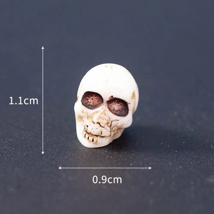 Halloween small ornaments horror skull pumpkin wizard resurrection ghost festival doll resin crafts desktop ornaments