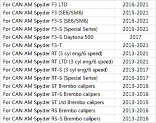 Pastiglie freno anteriori moto per CAN AM Spyder F3 S T LTD 15-21 RT LTD 13-21 RT-S 13-17 ST LTD ST-S RS RS-S pinze Brembo 13-16