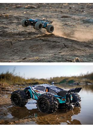 Teeggi 16101 /16102 PRO 1:16 Auto RC ad alta velocità con luce LED Drift 70KM/H 4WD RC Off-Road Car Monster Truck Giocattolo per i regali del capretto