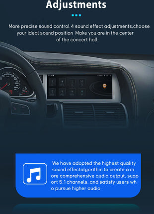 10.25" AutoRadio Android 14 Car Screen For Audi Q7 4L 2005-2015 Multimedia Wireless Carplay Stereo GPS Navigation 4G Audio DSP - Riparo82