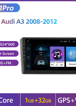 Podofo Android Carplay Car Radio For Audi A3 8P S3 RS3 Sportback 2003-2012 Android Auto 4G Multimedia Navigation autoradio DSP - Riparo82