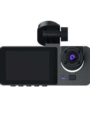 3-Channel Dash Cam Front Interior Rear 1080P Camera Recording WiFi Night Vision 170° Wide-Angle G-Sensor Loop Recording for Cars - Riparo82