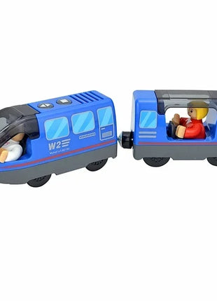 Locomotiva in legno Magnetic Electric Car Train Toys Fit Biro wood Diecast Slot Train Track Railway Educational Toys For Kids