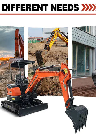 Mini Escavatore Kubota 2.5 Tonnellate con Cabina - Micro Scavo 1800kg Idraulico - riparo82