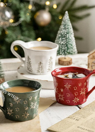 1PC squisito stoviglie natalizie piatti in ceramica piatti per insalata di frutta colazione tazze per il latte cucina domestica ciotole per noodle in ceramica - riparo82