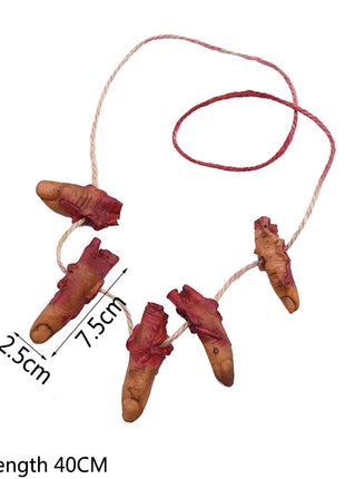 Halloween Horror Hanging Pendant Fake Dead Mouse Bat Broken Hand Feet Halloween Party Home Haunted House Scary Decoration Props - Riparo82