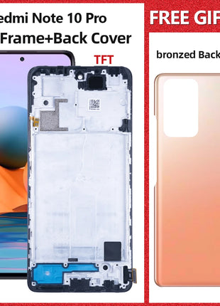 LCD di alta qualità per Xiaomi Redmi Note 10 Pro Display LCD Touch Screen Digitizer Assembly M2101K6G M2101K6R Parte di visualizzazione dello schermo - riparo82