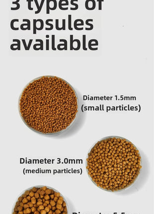 YEE Turtle Food 1.5/3/5.5mm High Protein Floating Pallets for Alligator Snapper,Red-Eared Slider&Aquatic Turtles Starter Feed - Riparo82