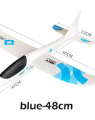 48/99 CENTIMETRI Grande Schiuma Aliante Aereo Lancio A Mano Aerei Giocattolo All'aperto 2 Modalità di Volo Giocattolo Volante per I Bambini Festa di Compleanno favori - riparo82