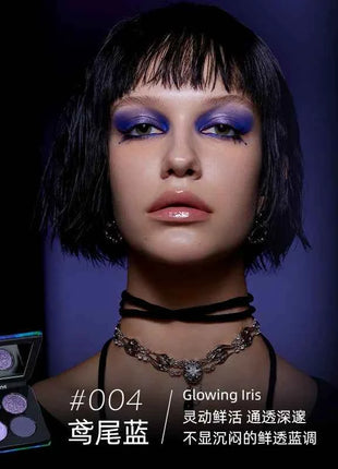 Kaleidos Glitter Eyeshadow Makeup Palette 4Colorful High Pigmented Shimmer Glitter Eye Shadow Make Up Pallet Gift Set