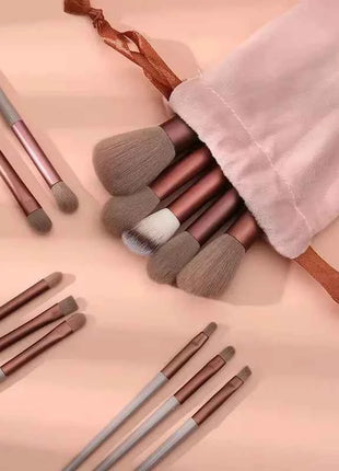 13/15PCS Makeup Brushes Set Eye Shadow Foundation Women Cosmetic Brush Eyeshadow Blush Beauty Soft Make Up Tools Bag
