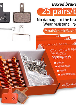 25 paia di pastiglie freno a disco per bicicletta MTB in resina/metallo/ceramica pastiglie freno idrauliche per bici da strada universali per Shimano SRAM AVID ZOOM B01S