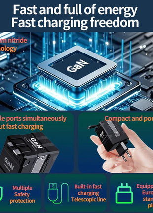 Xiaomi GAN 20W Ultra Fast Charger Type C Lighting PD 3.0 Mobile Phone Charging US/EU/UK Plug For iPhone Samsung Huawei Xiaomi - Riparo82