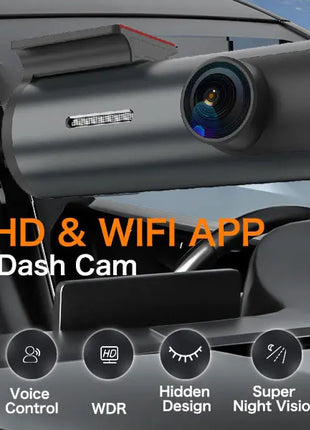 Dash Cam 4K WiFi GPS Dash Camera for Cars Mini Front Car DVR 24H Parking Mode G-Sensor Car Driving Video Recorder Loop Recording - Riparo82