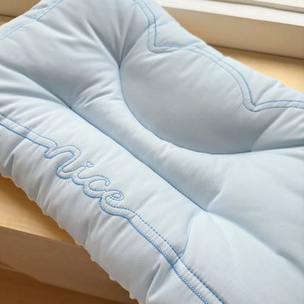 Comfortable Low Pillows for Parent and Child, Pure Cotton and Bean Velvet, Kids Adult Sleeping Pillows, 30x50 cm, 40x60, 48x74cm