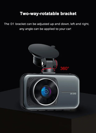 Dash Cam For Cars 4k Dual Camera Wifi Dashcam 24h Parking Monitor Front And Rear Dvr Night Vision Kamera Samochodowa Rejestrator - Riparo82