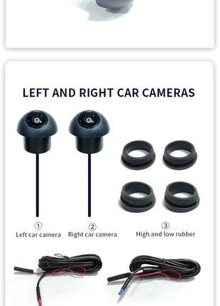 360 Cameras Car Panoramic Camera 1080P AHD Front /Rear /Left /Right Rear View Cameras System for Android Auto Radio Night Vision - Riparo82