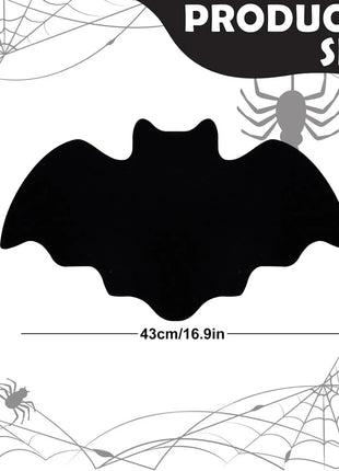 Creative Felt Bat Mat Halloween Table Mat Black Bat Anti Slip and Heat-resistant Tableware Mat Party Table Halloween Decoration - Riparo82
